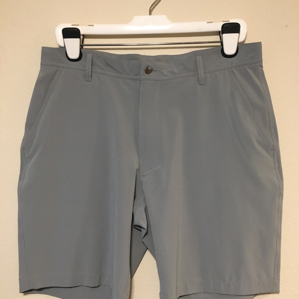 Footjoy Mens Lightweight Performance Golf Shorts Light Gray Stretch Size W34